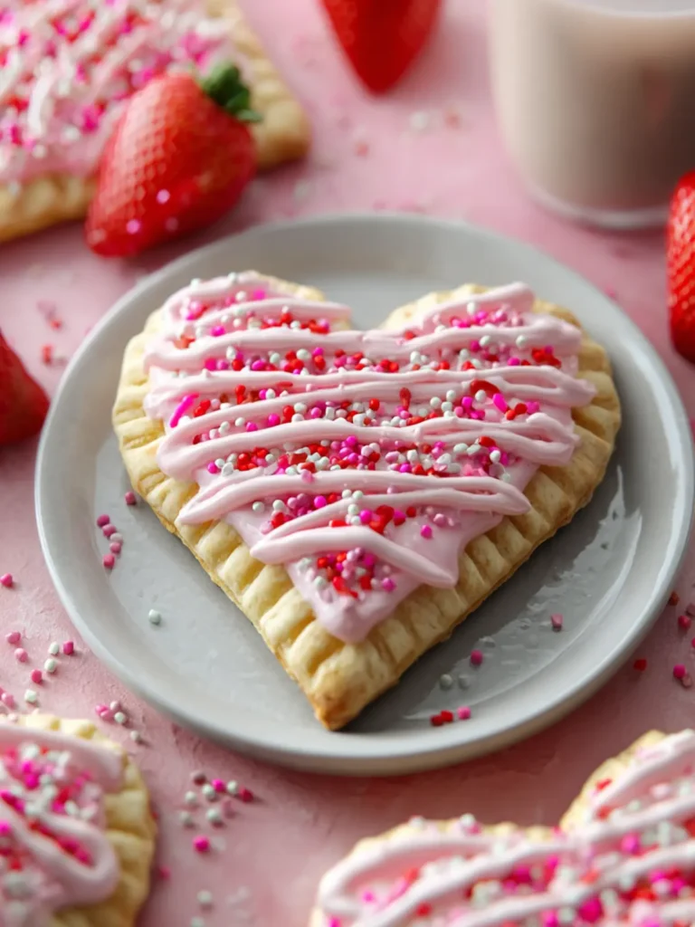Heart Shaped Valentine’s Day Pop Tarts First Image