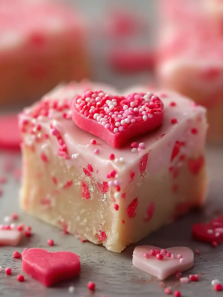 Decadent Valentine’s Day Sugar Cookie Fudge You’ll Love First Image
