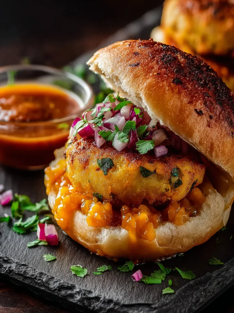 Mumbai-Style Vada Pav with Spiced Chutney: A Flavor Blast First Image