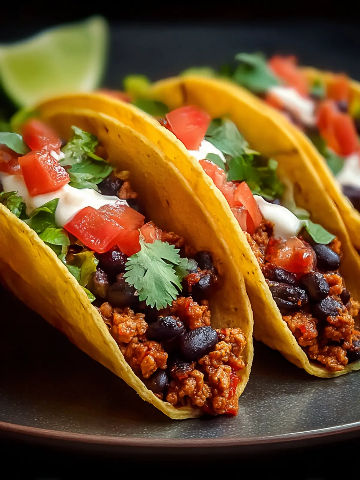Delicious Ground Turkey Black Bean Tacos Recipe Ideas First Image