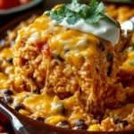 Irresistibly Cozy Chicken Enchilada Rice Casserole Delight First Image