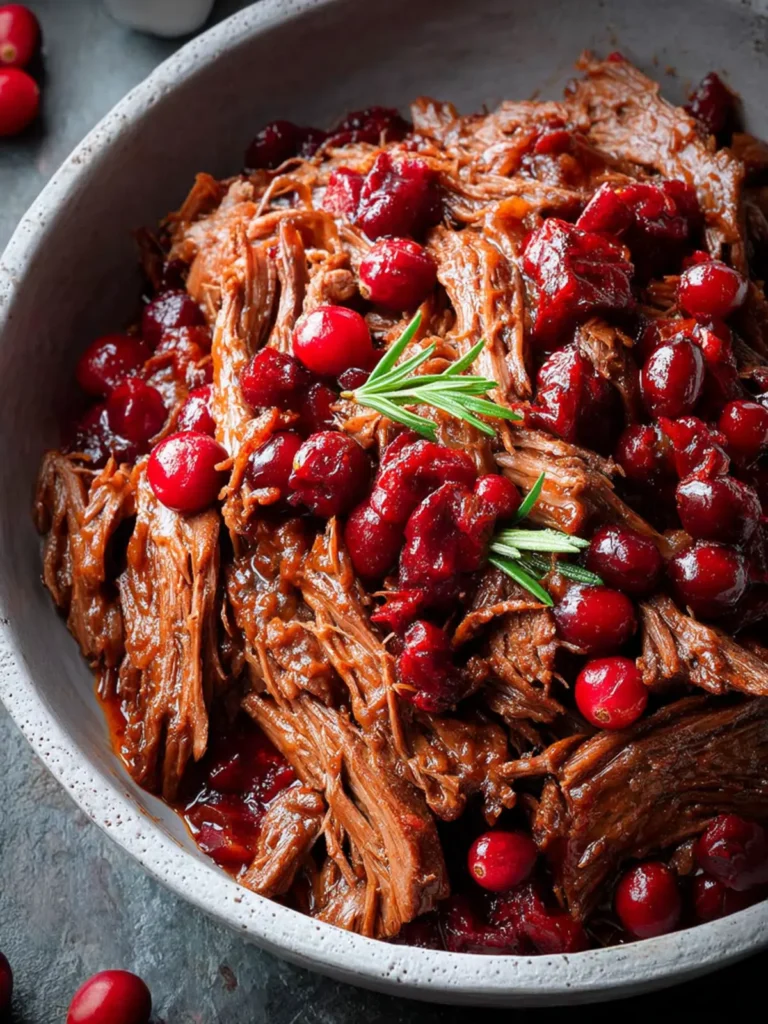 Slow Cooker Cranberry Beef Brisket First Image
