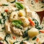 Stovetop Chicken and Gnocchi Soup (Olive Garden Copycat) First Image