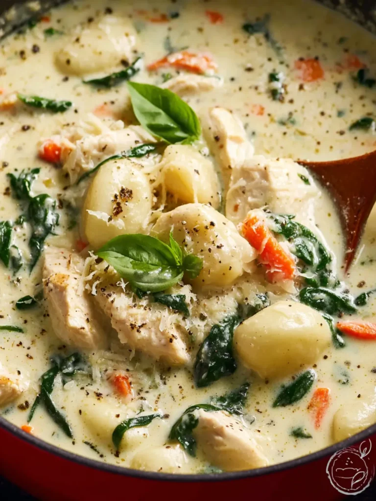 Stovetop Chicken and Gnocchi Soup (Olive Garden Copycat) First Image