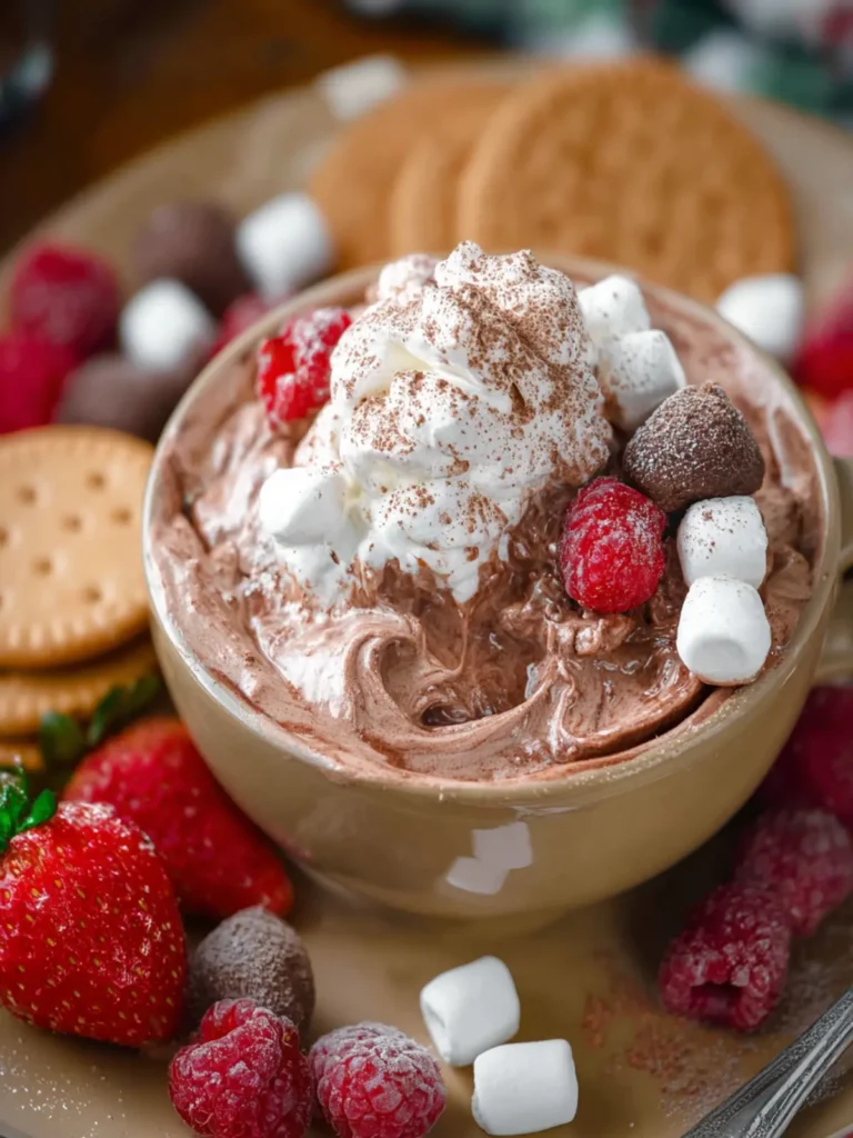 Light & Fluffy Hot Cocoa Dip First Image