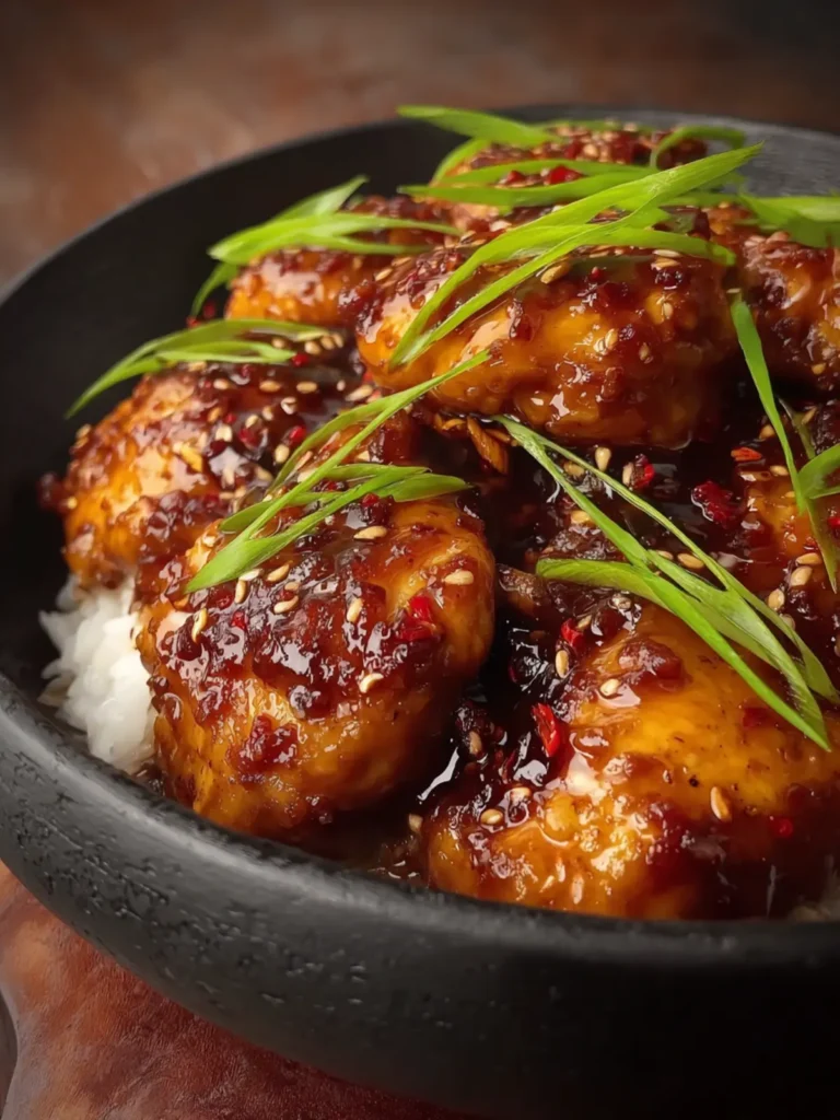 Sticky Honey Garlic Chicken First Image