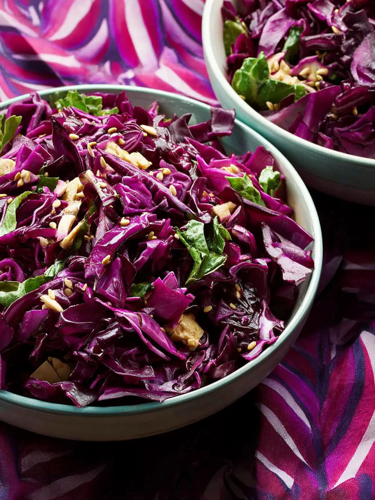 Asian Red Cabbage Salad First Image