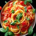 Fresh Tomato Basil Pasta Recipe First Image