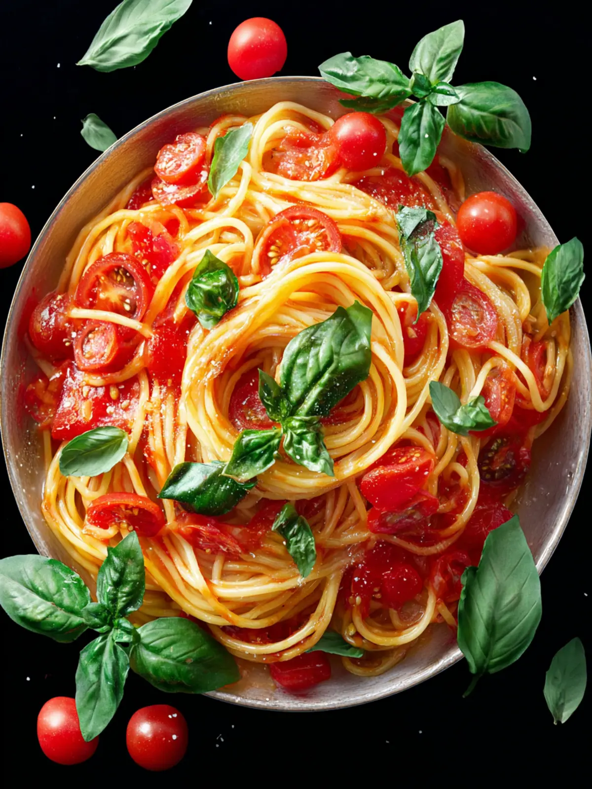 Fresh Tomato Basil Pasta Recipe First Image