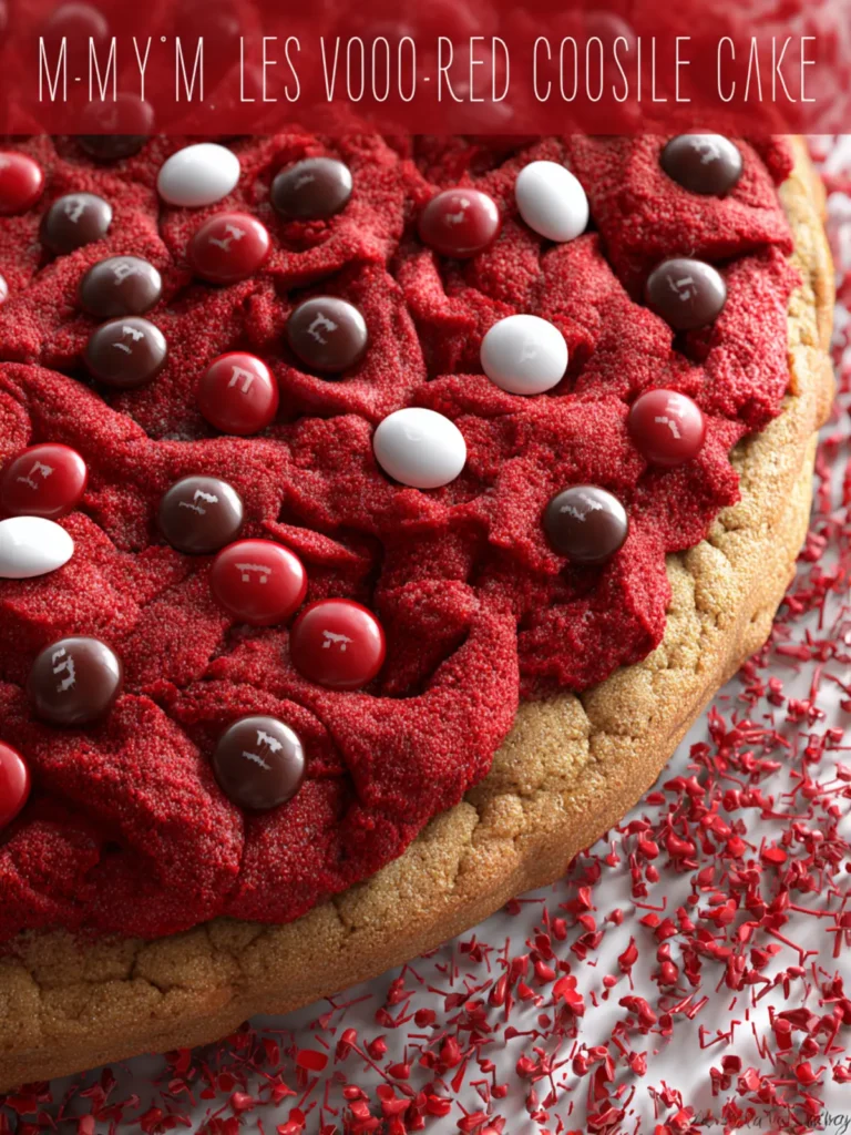 M&M’s® Red Velvet Cookie Cake First Image