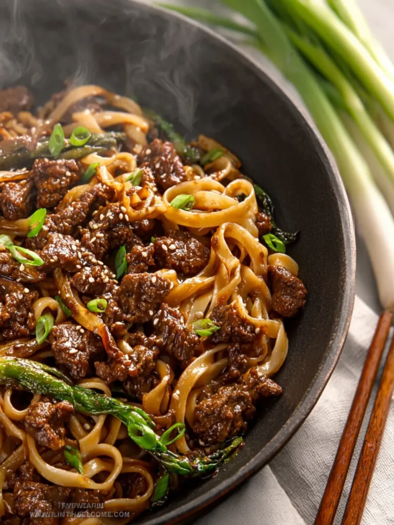 Mongolian Beef and Noodles First Image