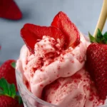 Ninja Creami Strawberry Ice Cream – 3 Ingredients First Image