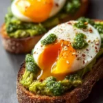 Pesto Avocado Toast with Eggs First Image