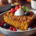 Pumpkin Pie Baked Oatmeal First Image