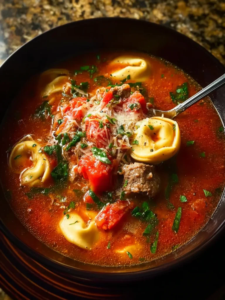 Beef Tortellini Soup First Image