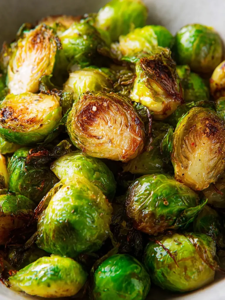 Crispy Air Fryer Brussels Sprouts Recipe First Image