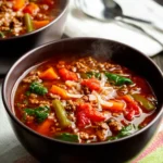 Ground Beef Vegetable Soup First Image