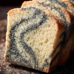 High Altitude Poppy Seed Swirl Loaf Cake First Image