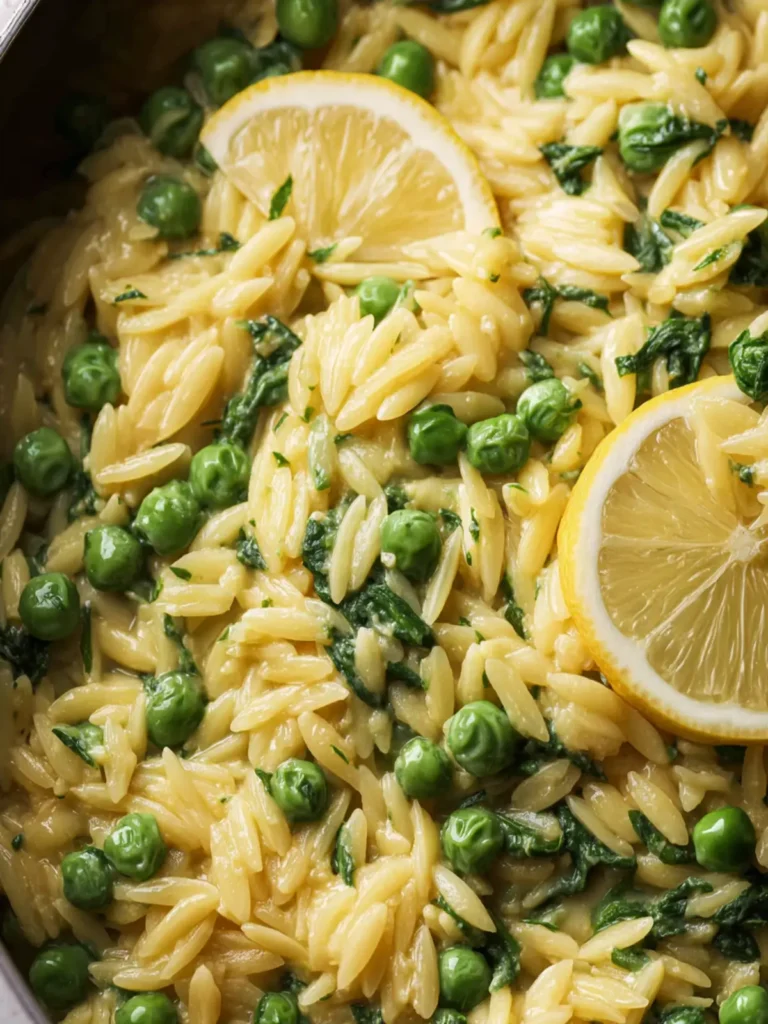 Lemon Orzo with Peas First Image