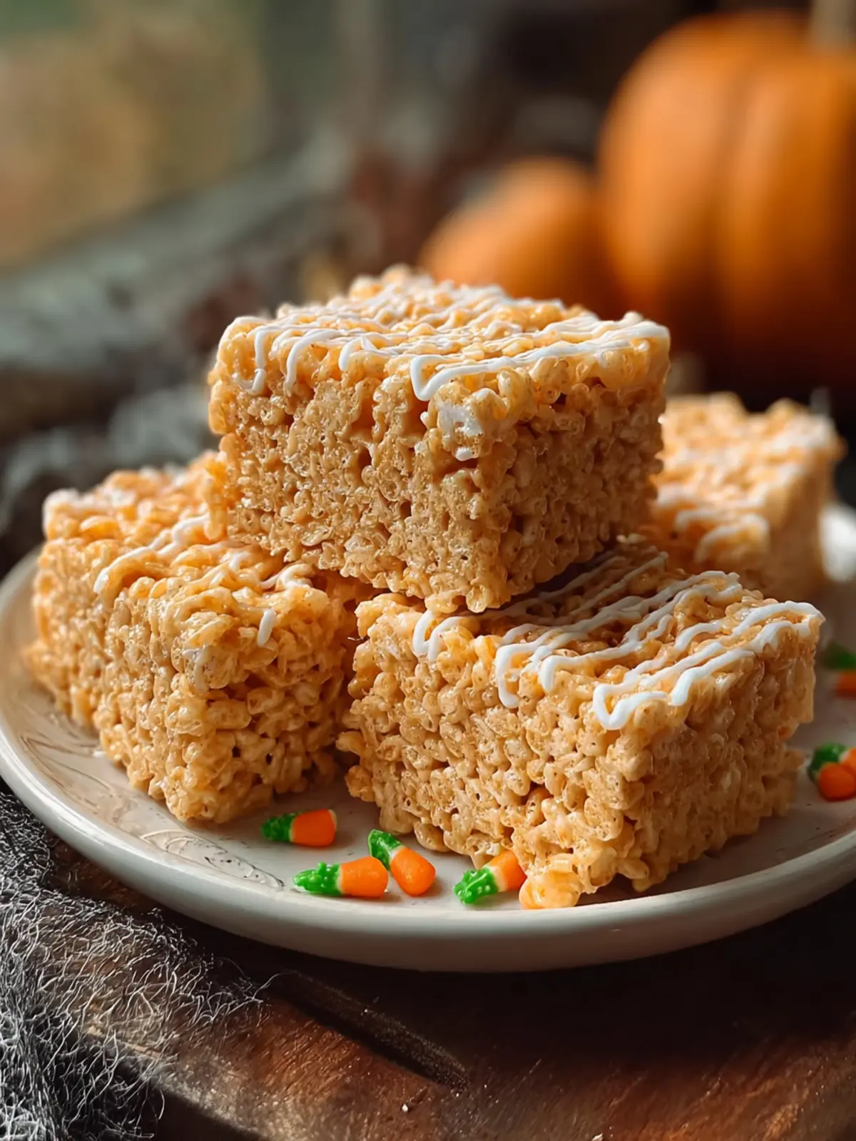 Pumpkin Rice Krispie Treats First Image