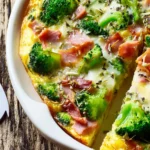 Slow Cooker Breakfast Recipe with Broccoli, Ham, and Swiss First Image