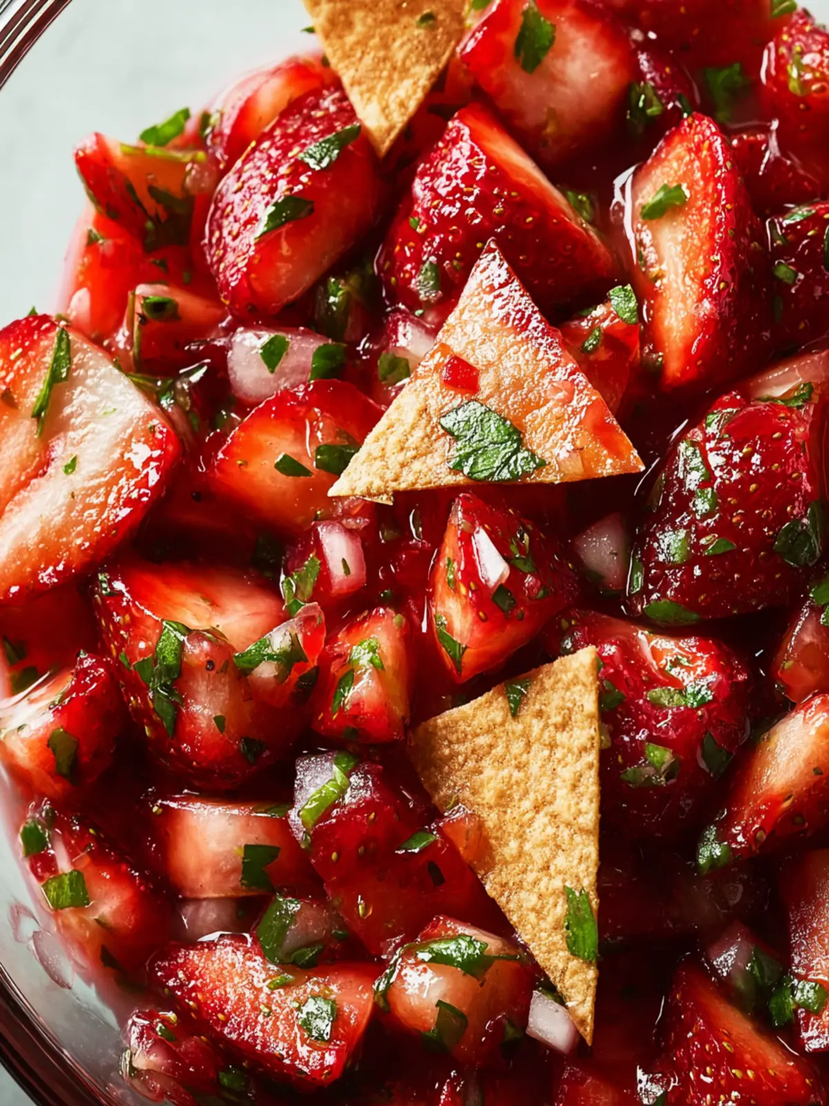 Strawberry Salsa Chips First Image