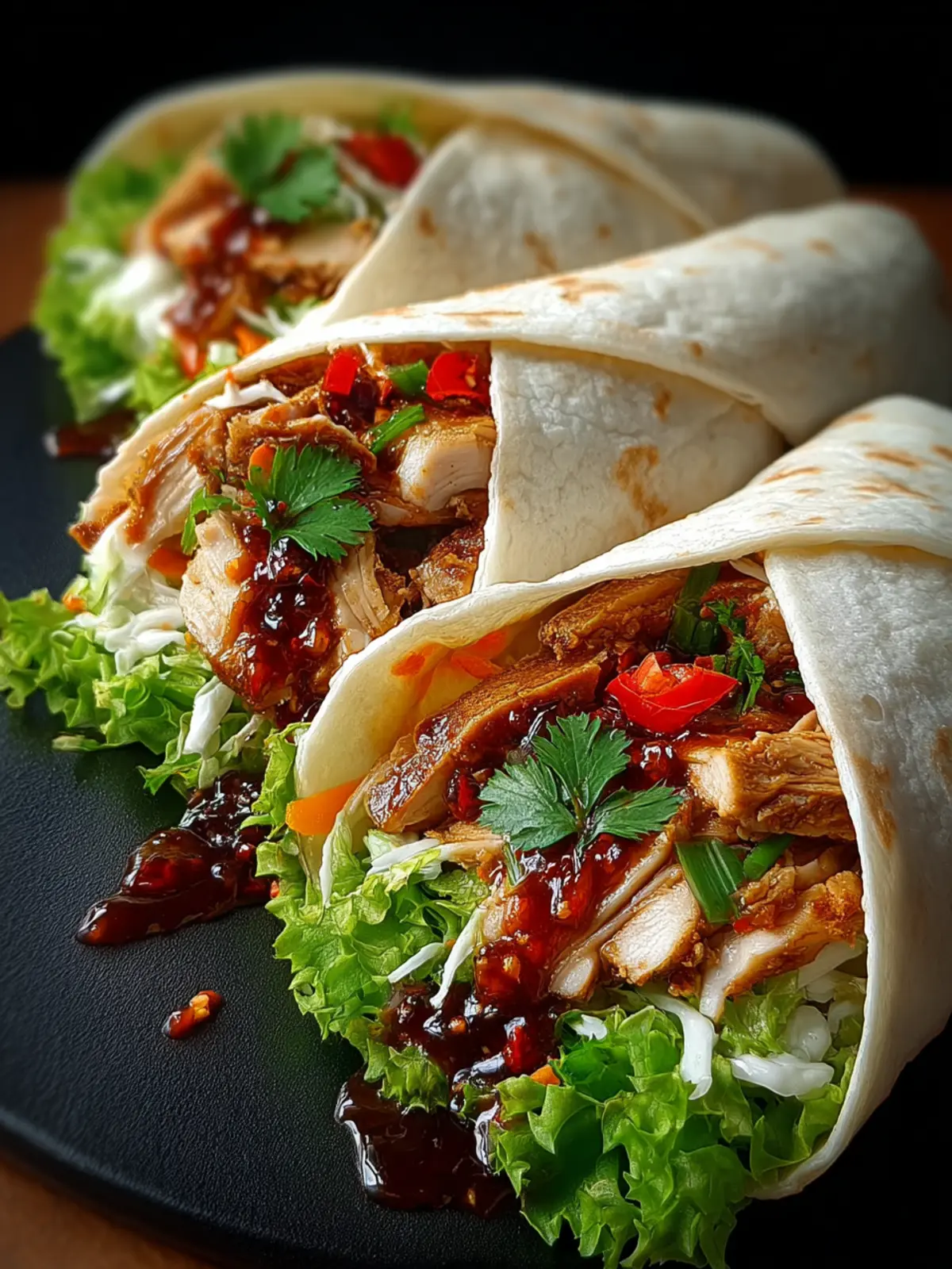 Sweet Chili Chicken Wraps – Quick & Easy Flavorful Wrap Recipe First Image