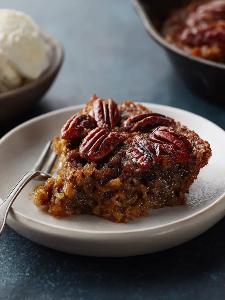 Crustless Pecan Pie First Image