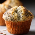 almond poppy seed muffins First Image