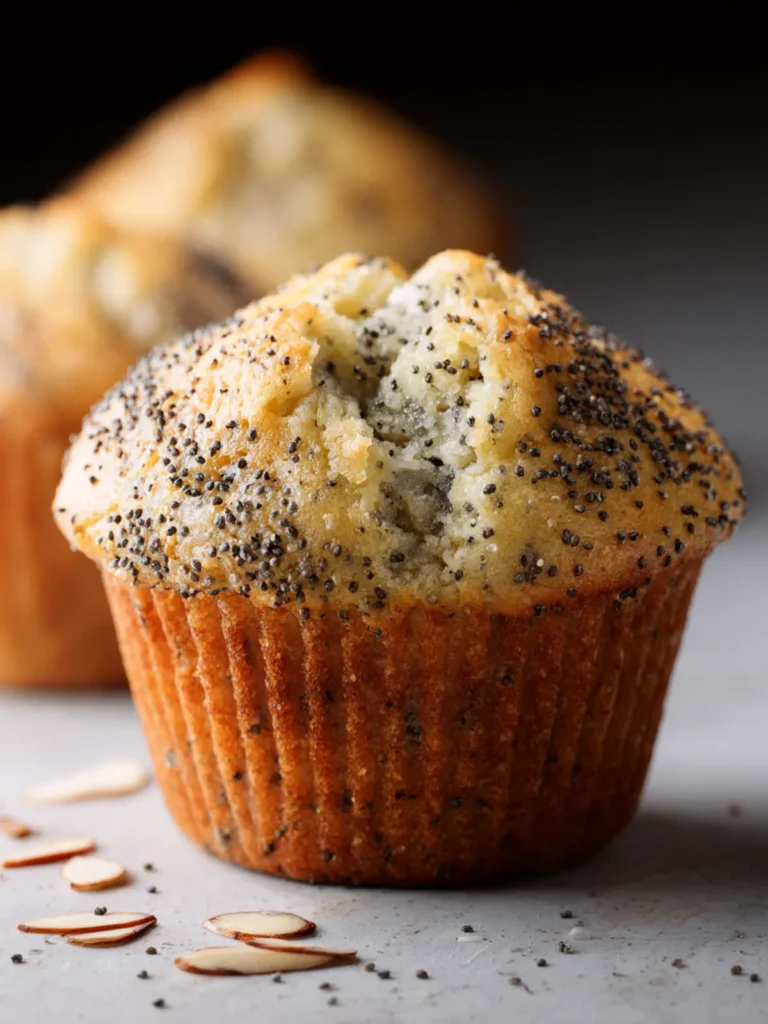 almond poppy seed muffins First Image