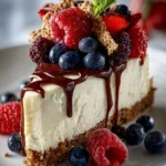 high protein Greek yogurt cheesecake First Image
