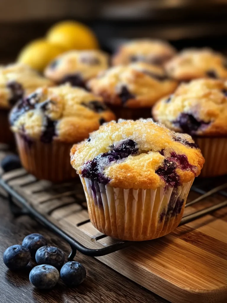 lemon blueberry muffins First Image